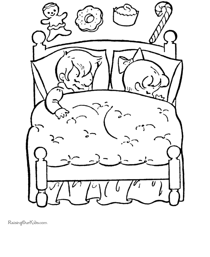 Visions of sugar plums - coloring pages