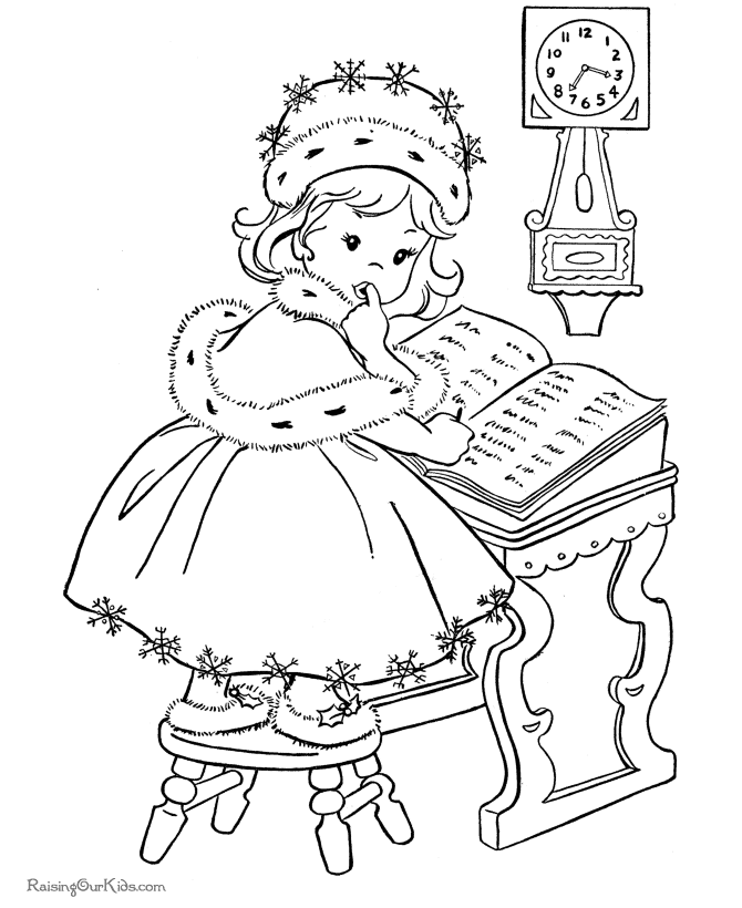 Naughty or Nice? Free kids printable Christmas coloring pages online!