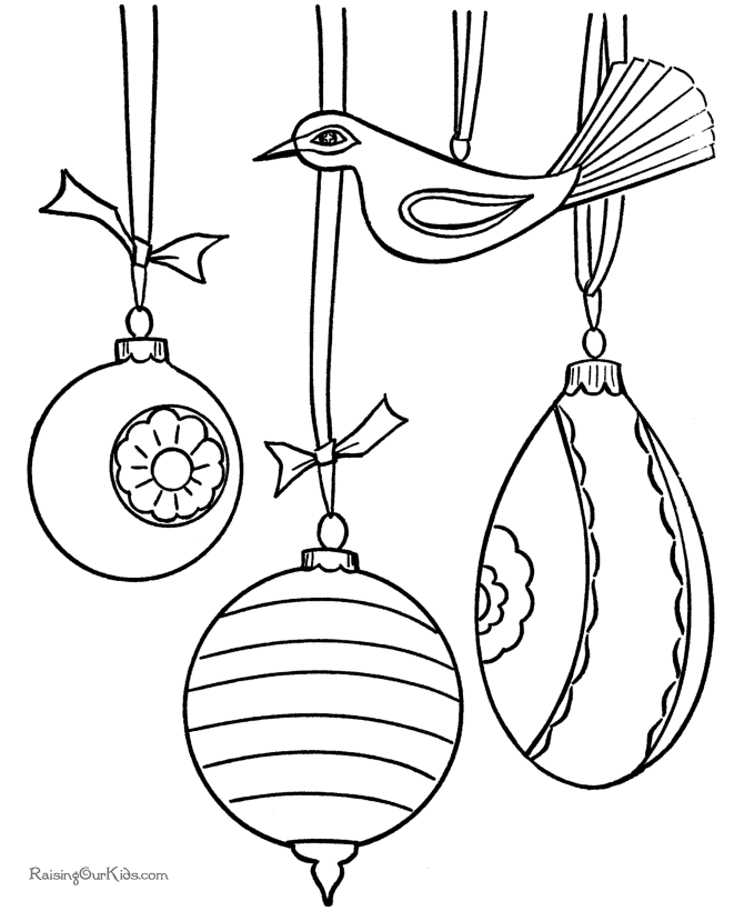 Top 10 Free Printable Christmas Ornament Coloring Pages Online