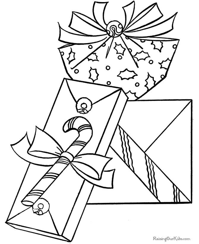 Christmas Presents - Printable Coloring Pages!