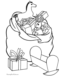 Presents coloring pages