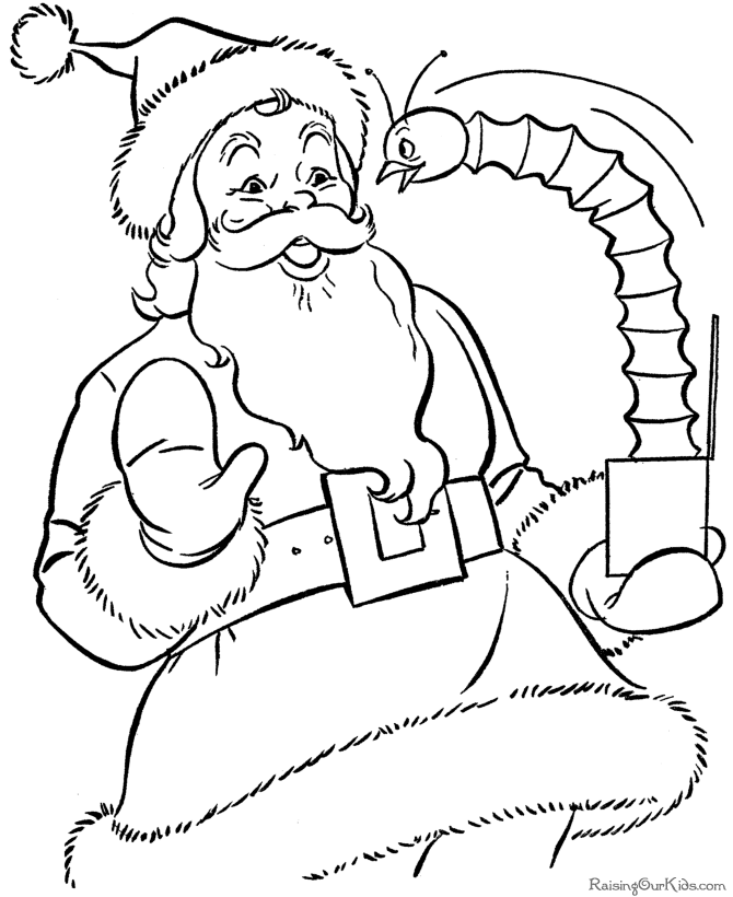 Free Printable Santa Claus coloring pages