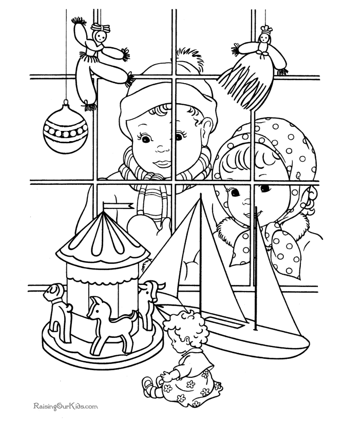 Free Printable Christmas Toys Coloring Pages!