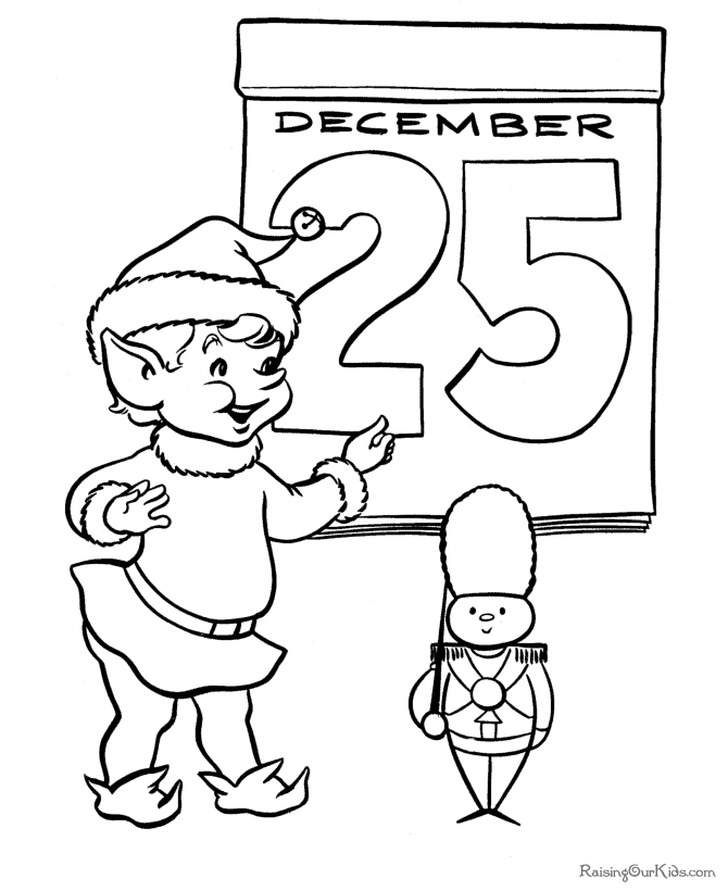 Free Printable Santa Coloring Pictures - Christmas Day!