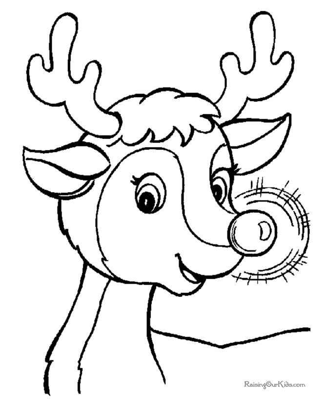 Free Printable Rudolph Coloring Pictures!