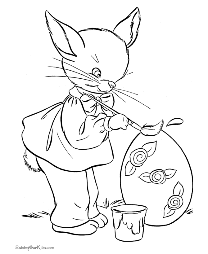 bunny coloring book pages