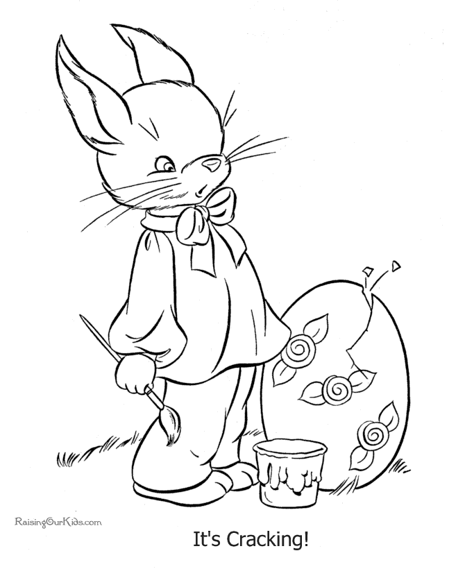 Coloring page bunny