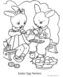 Bunny pages to print and color