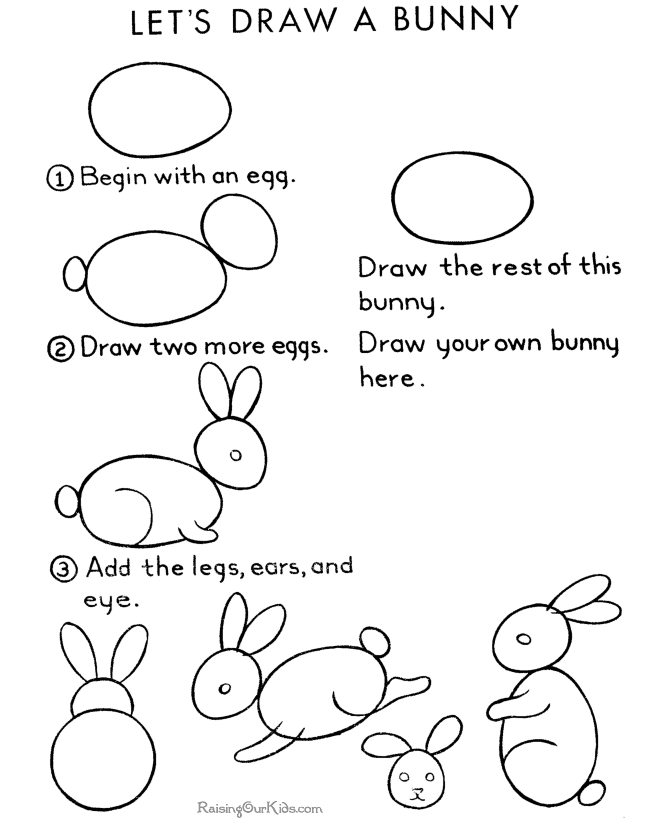 easter drawing craft
