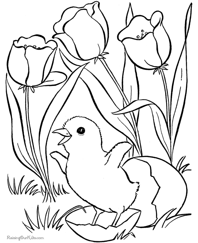 Easter coloring pages for kid