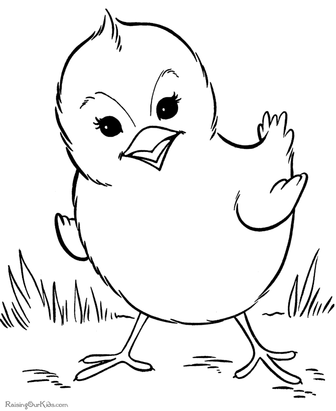 Cute Easter coloring pages