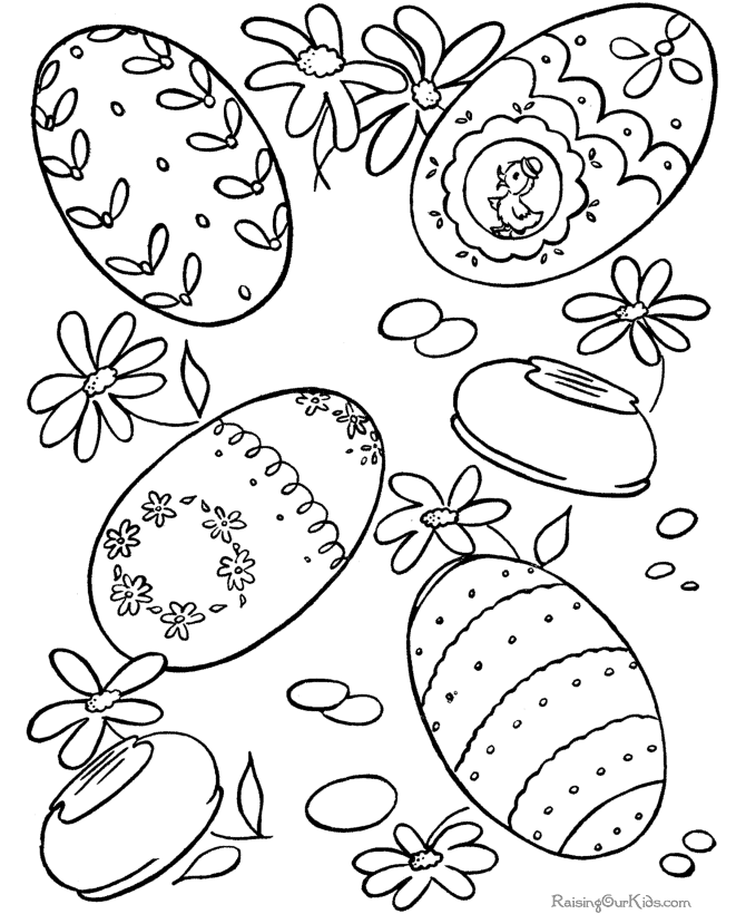 Coloring page for Easter free