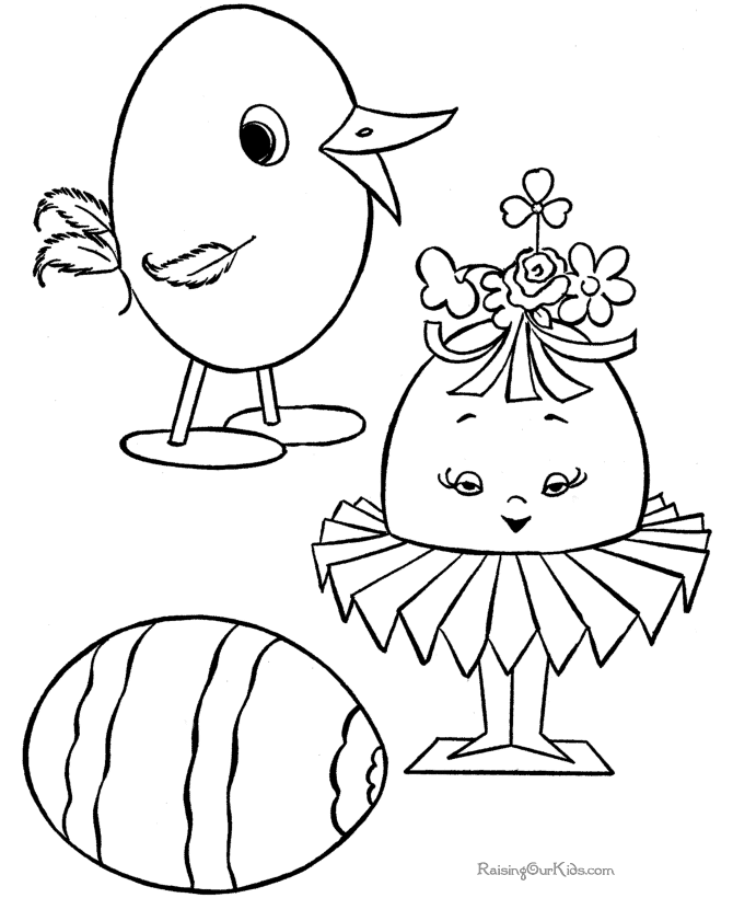 Easter coloring pages for child