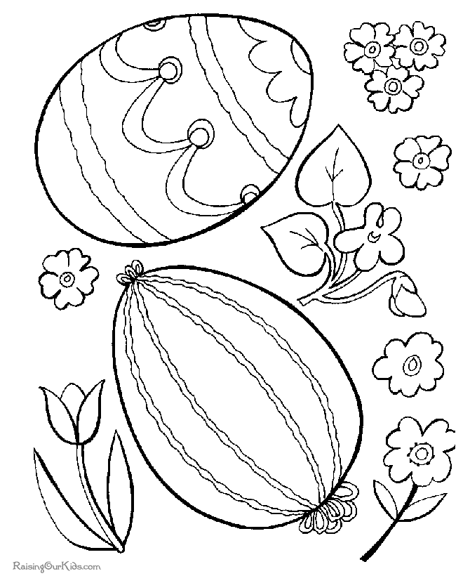 Easter flower to print
