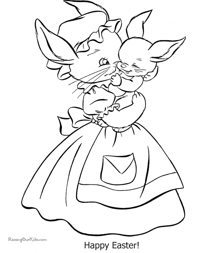 Happy Easter coloring pages
