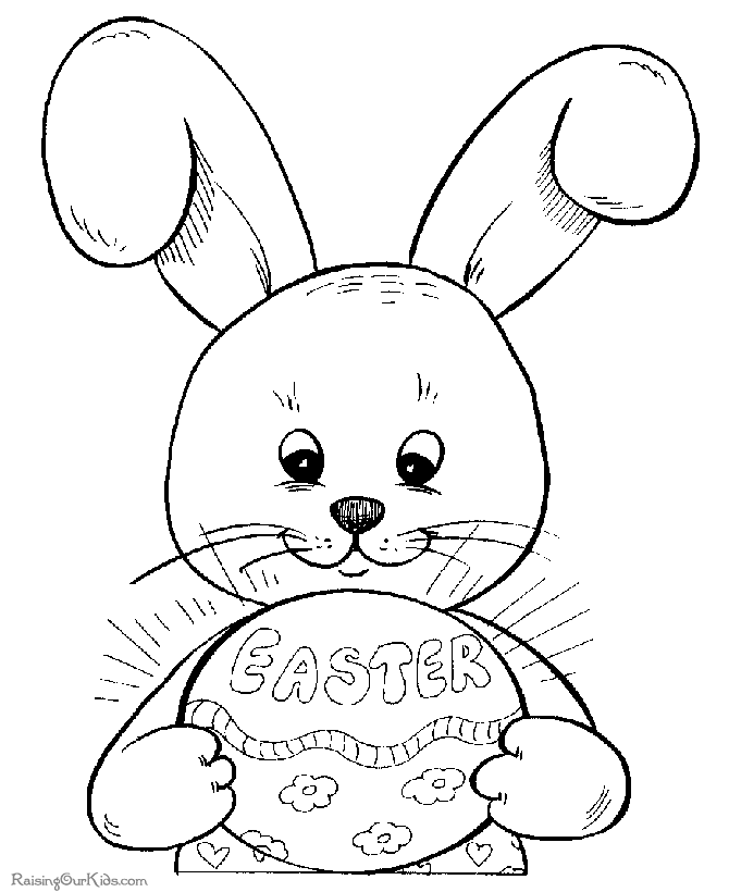 Coloring page for Happy Easter