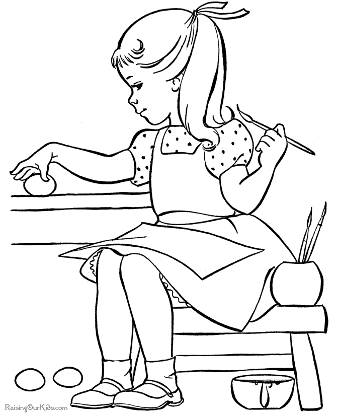 Printable easter coloring pages for kid