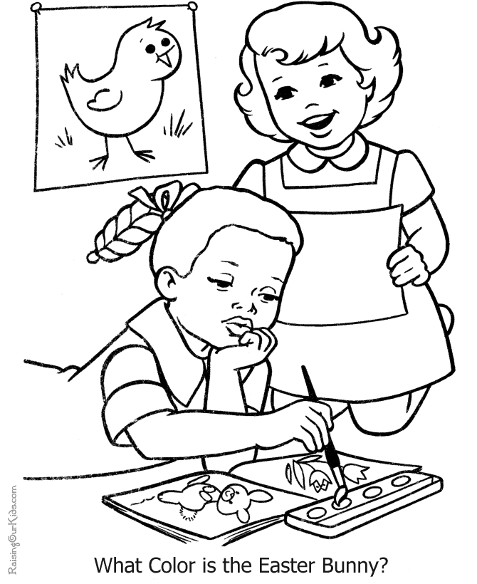 Kid coloring book page for kid