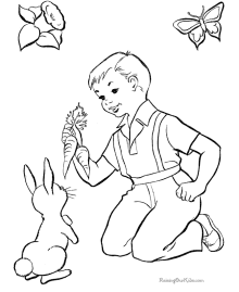 Kids Easter coloring pages