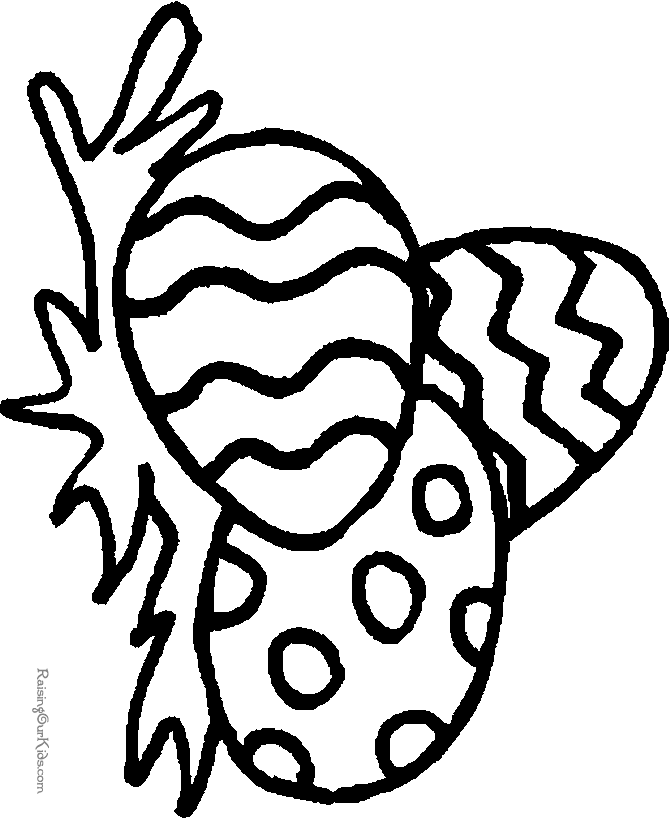 Preschool kid coloring page for Easter