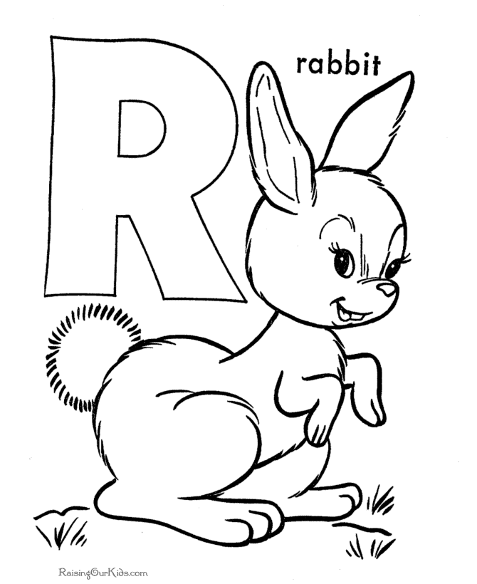 kid printable coloring page for Easter