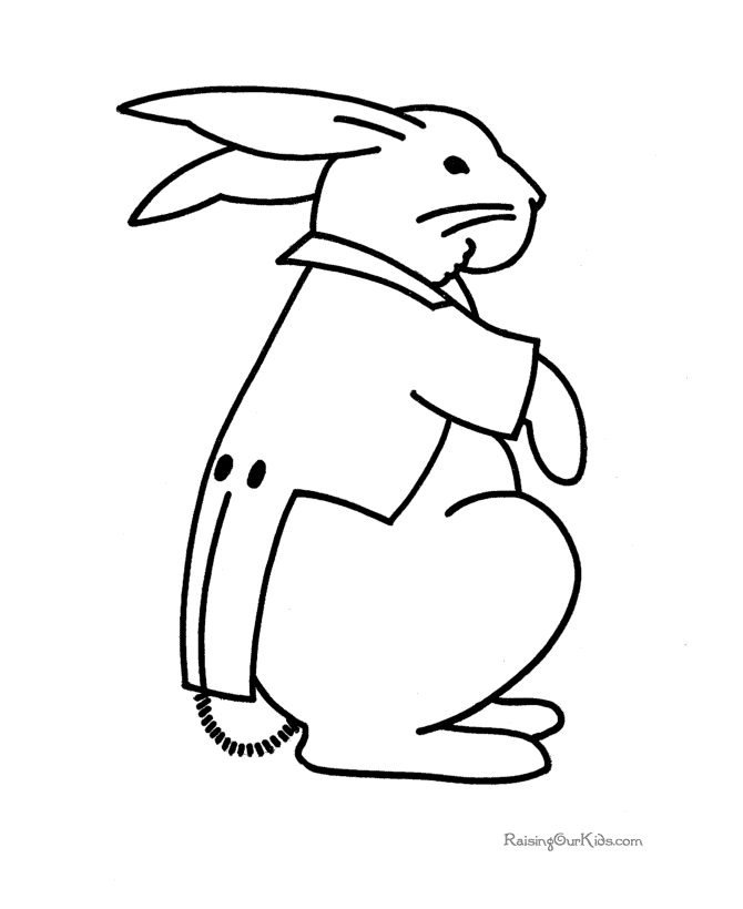 preschool coloring book page for Easter