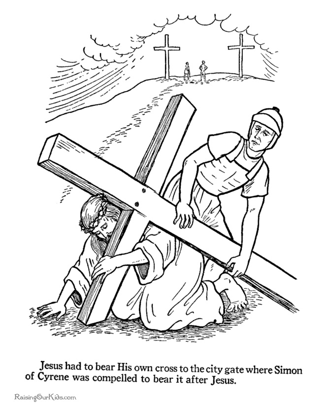 Chrisitian Easter coloring pages for kid