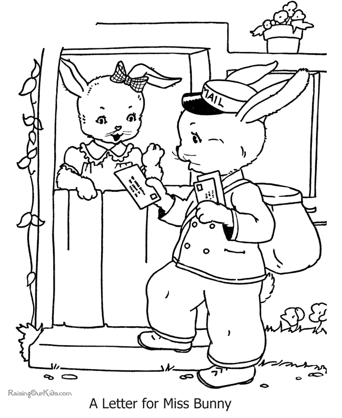 Picture to colour for Easter