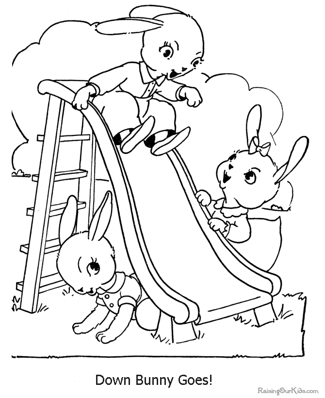 Picture to color for Easter