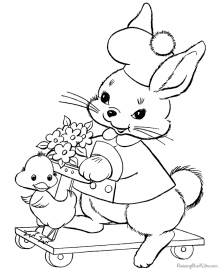 Easter picture to color