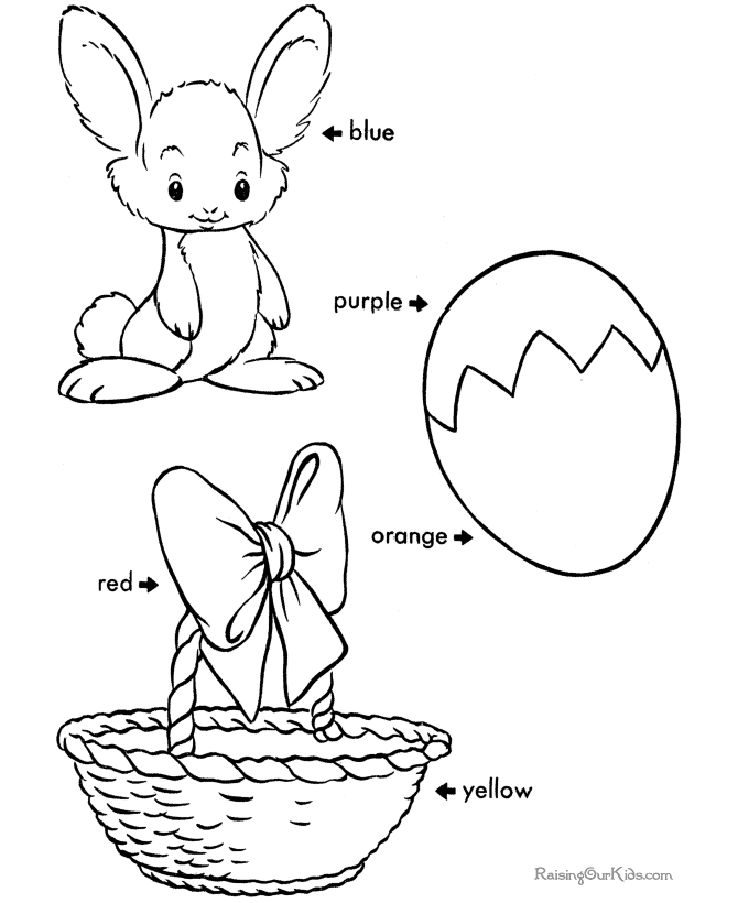 Easter coloring sheets