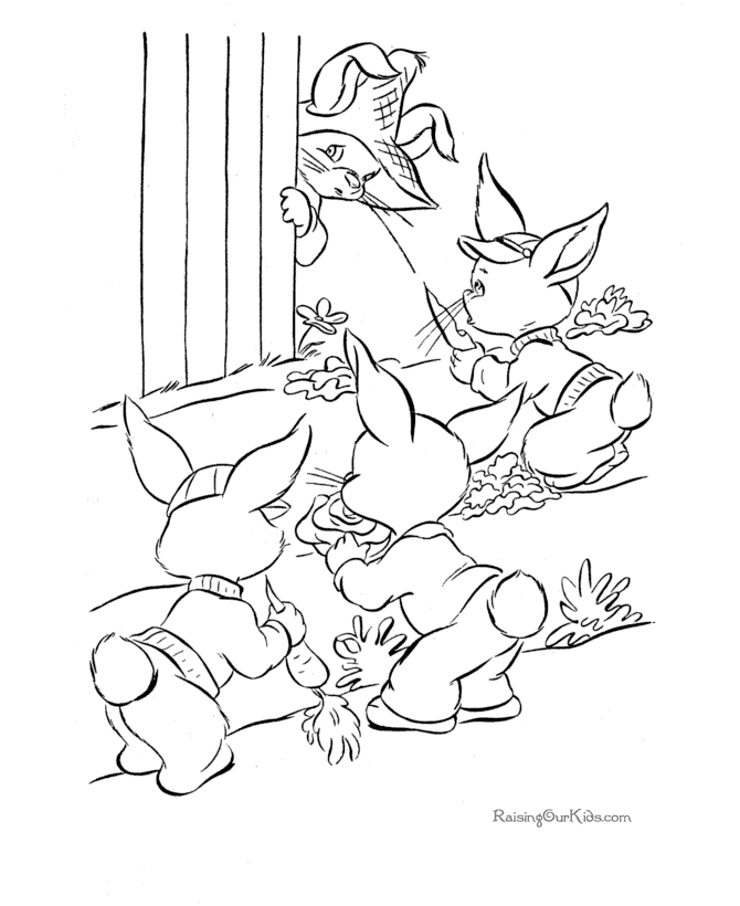 easter coloring book sheet