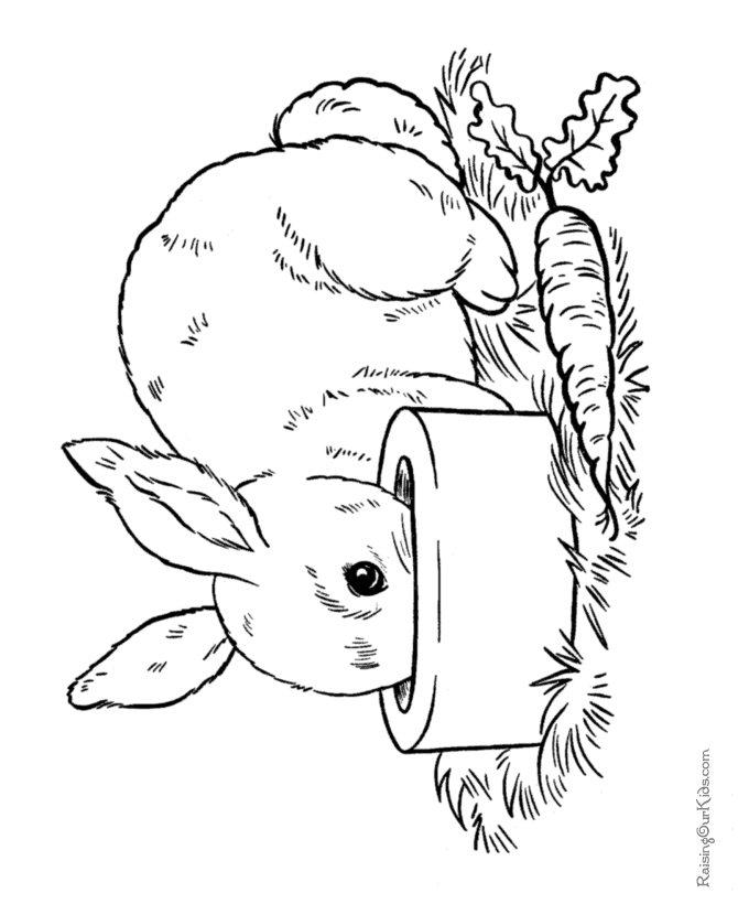 Easter sheet to print and color in