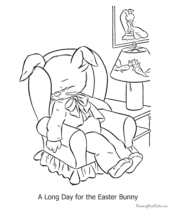 Easter coloring sheets free