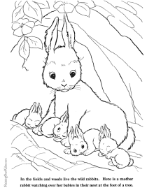 Printable Easter coloring sheets