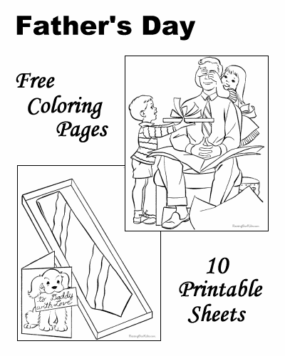 Father's Day coloring pages!