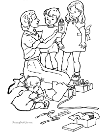 Grandparents Day picture to color