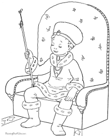 Halloween boy coloring page