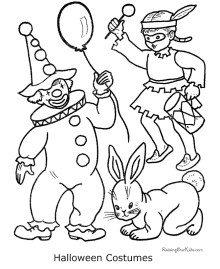 Costume coloring page