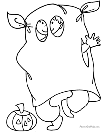 Halloween coloring pages for kid