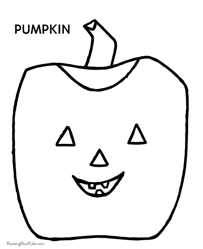 Printable preschool Halloween pumpkin coloring pages!