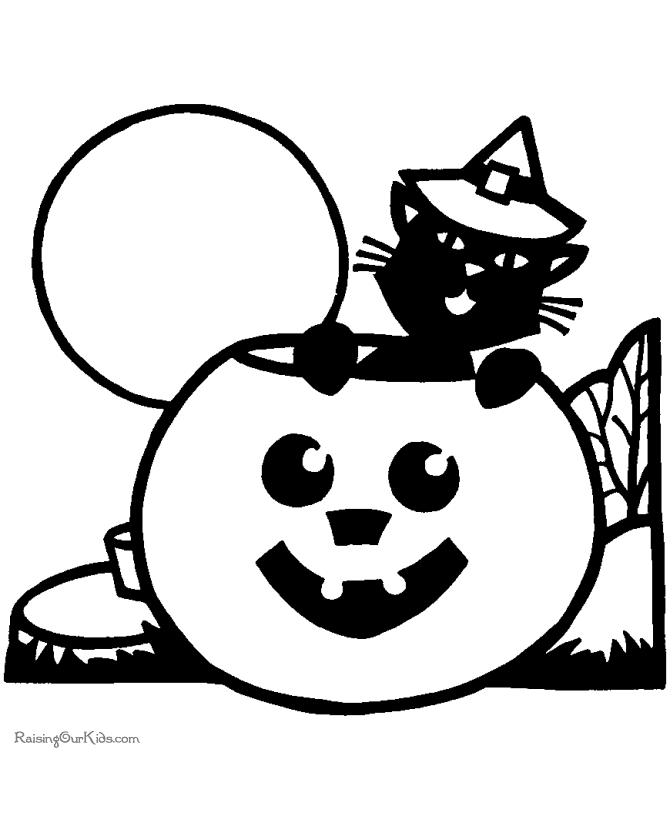 Printable halloween coloring pages!