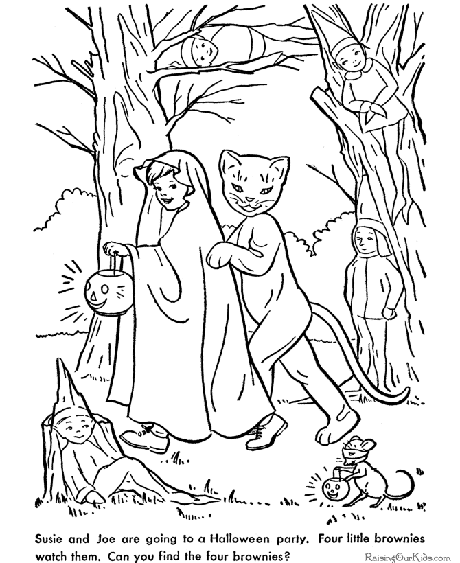 Spooky halloween coloring pages!