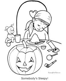 Printable Halloween coloring pages