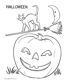 Printable halloween coloring pictures