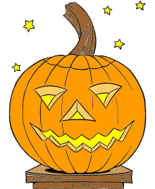 Holiday coloring pages - Halloween