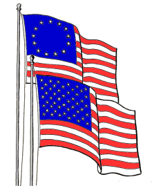 Holiday coloring pages - Patriots Day