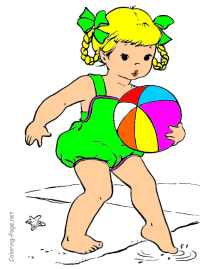 Holiday coloring pages - Summer