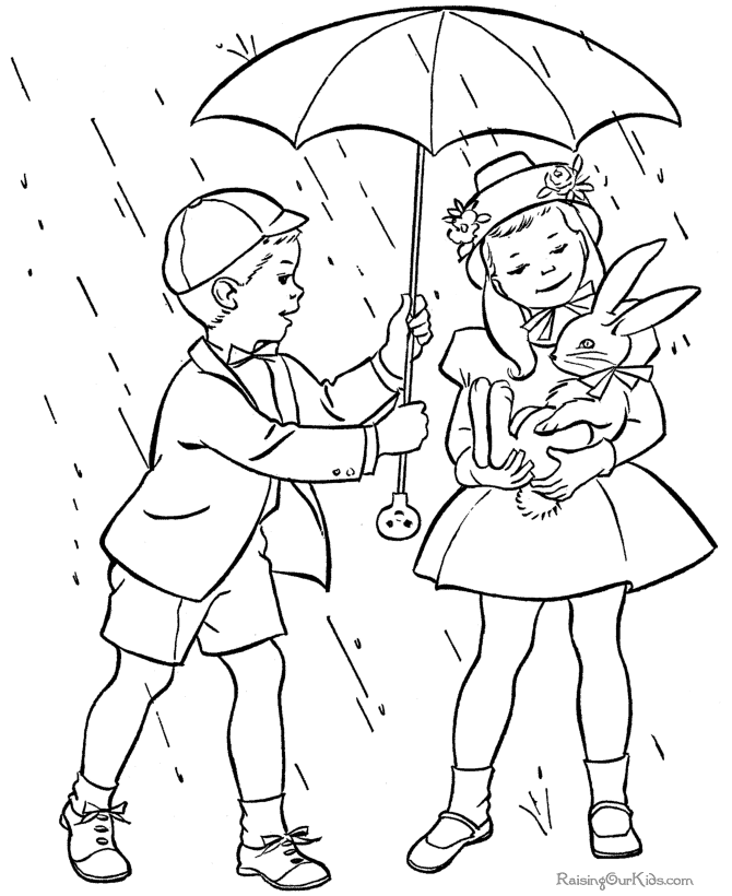 Free printable Spring coloring picture
