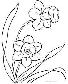 Spring coloring pages for kid